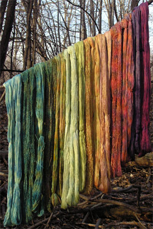 Image of hand-dyed yarn