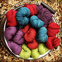 Image of hand-dyed yarn